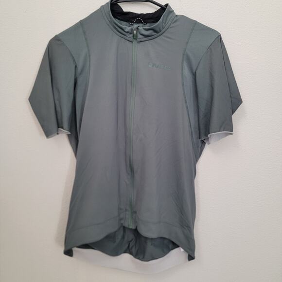 Craft Cycling Jersey Zip Up Shirt Top Performance Pocket Medium Short Sleeve - Picture 1 of 13